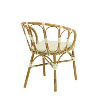 Fauteuil Mary en rotin - lot de 4 - Sinotec