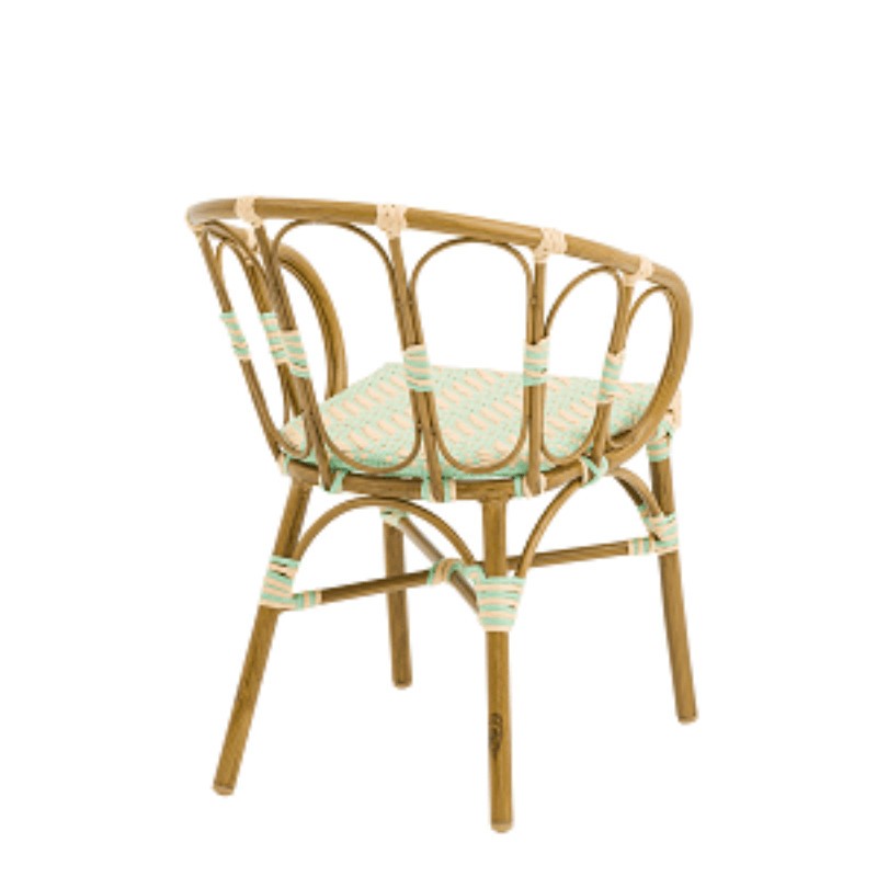 Fauteuil Mary en rotin - lot de 4 - Sinotec