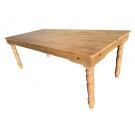 Table Bois LOUIS pieds tournés démontables 213 x 102 cm - Sinotec