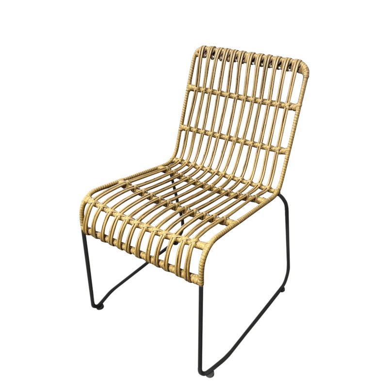 Chaise Bali rotin - lot de 4 - Sinotec