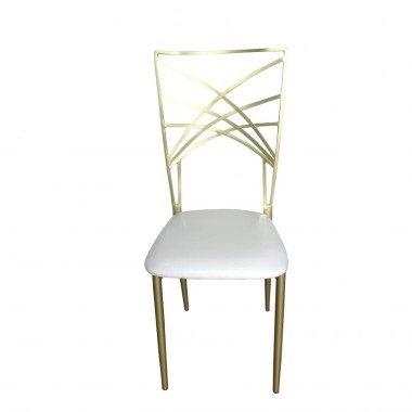 Chaise Gatsby Dorée - lot de 8 - Sinotec