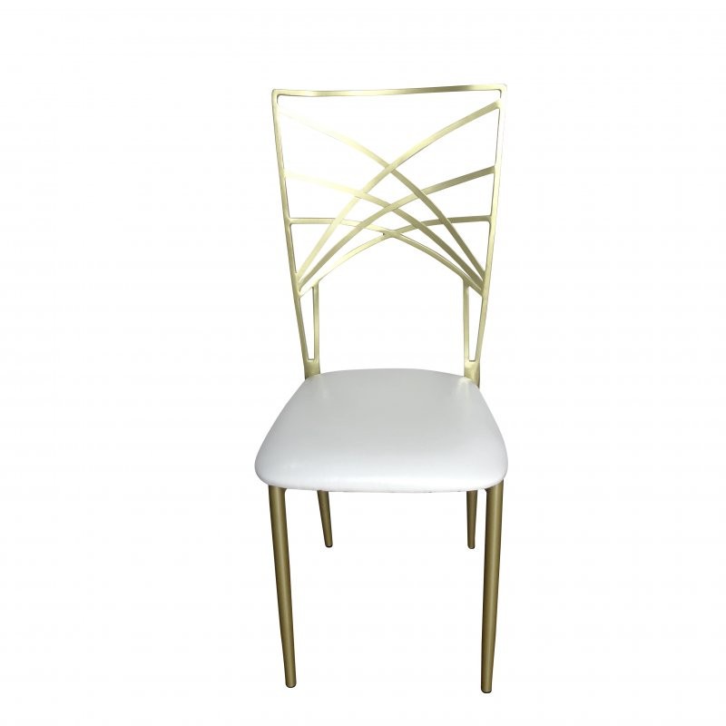 Chaise Gatsby Dorée - lot de 8 - Sinotec