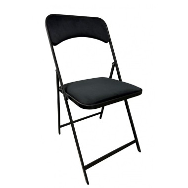 Chaise pliante KROSS noire - lot de 8 - Sinotec