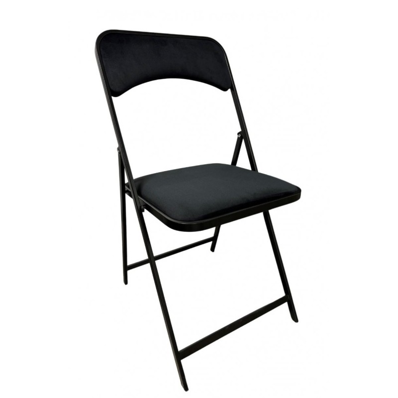 Chaise pliante KROSS noire - lot de 8 - Sinotec