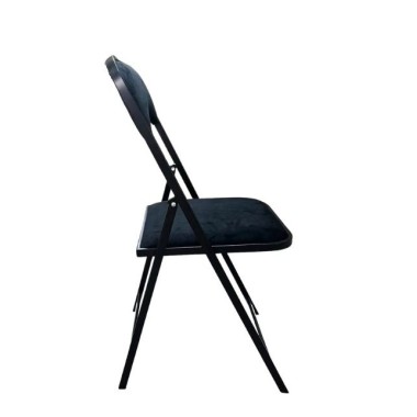 Chaise pliante KROSS noire - lot de 8 - Sinotec
