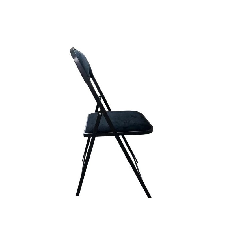 Chaise pliante KROSS noire - lot de 8 - Sinotec
