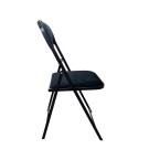 Chaise pliante KROSS noire - lot de 8 - Sinotec