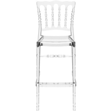 Chaise de bar NAPOLEON "Opéra" Polycarbonate Transparente - lot de 4 - Sinotec