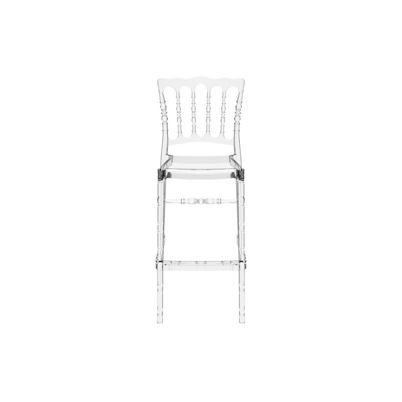 Chaise de bar NAPOLEON "Opéra" Polycarbonate Transparente - lot de 4 - Sinotec