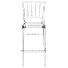 Chaise de bar NAPOLEON "Opéra" Polycarbonate Transparente - lot de 4 - Sinotec