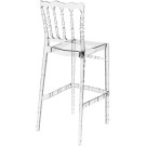 Chaise de bar NAPOLEON "Opéra" Polycarbonate Transparente - lot de 4 - Sinotec