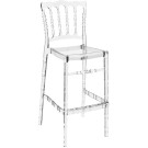 Chaise de bar NAPOLEON "Opéra" Polycarbonate Transparente - lot de 4 - Sinotec