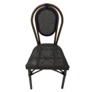 Chaise BASTILLE empilable coloris gris foncé - lot de 6 - Sinotec