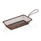 Panier de service et de friture, 22 x 12,5 x 4 cm, couleur cuivrée, acier inoxydable chrome-nickel - Was Germany