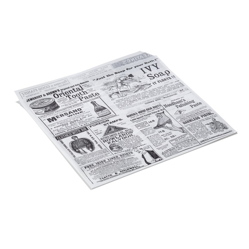 Sac à emporter Times White Set WRAP & GO, 17 x 18 cm, lot de 1000 , papier anti-graisse - Was Germany