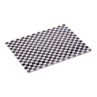 Papier à burger noir et blanc Set WRAP & GO, 25 x 20 cm, Lot 1000 , papier résistant à l'huile - Was Germany