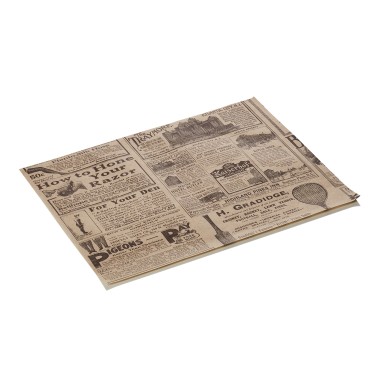 Papier à burger marron Times Set WRAP & GO, 25 x 20 cm, lot de 1000 pcs, papier résistant aux graisses - Was Germany