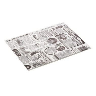 Papier à burger Times blanc Set WRAP & GO, 25 x 20 cm, Lot 1000 pcs, papier anti-graisse - Was Germany