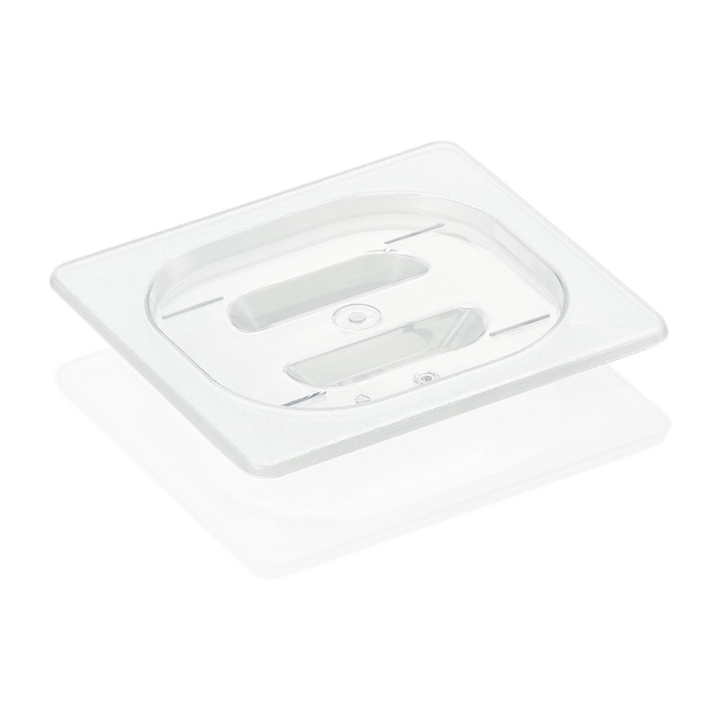 Couvercle GN 1/6 noir en polycarbonate - Was Germany