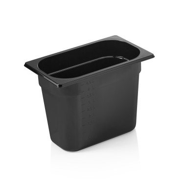 Conteneur GN 96 NOIR 1/4-200 mm, noir, polycarbonate - Was Germany