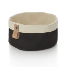 Sac à pain FLIP COTON, Ø 17 cm, hauteur 11 cm, noir/crème, toile - Was Germany
