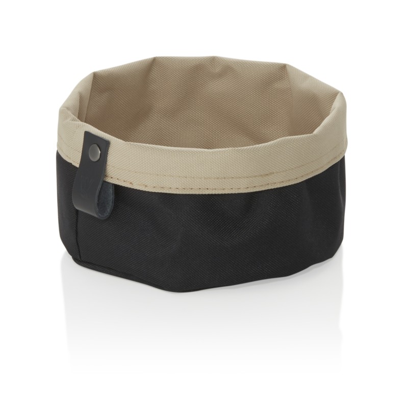 Sac à pain FLIP TETRON, Ø 17 cm, hauteur 11 cm, gris clair/kaki clair, tetron - Was Germany