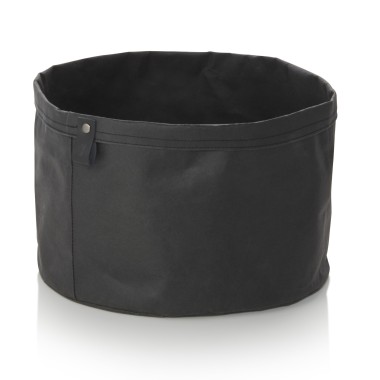 Sac à pain CRAFT & CRUMBLE, Ø 30 cm, hauteur 22 cm, noir, papier kraft - Was Germany