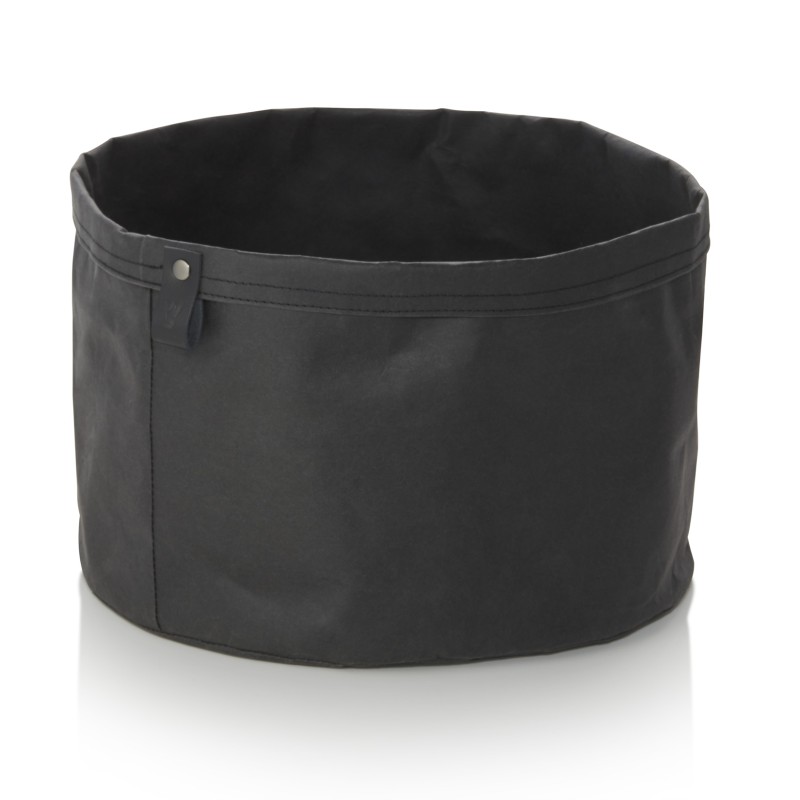 Sac à pain CRAFT & CRUMBLE, Ø 30 cm, hauteur 22 cm, noir, papier kraft - Was Germany