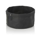 Sac à pain CRAFT & CRUMBLE, Ø 20 cm, hauteur 13 cm, noir, papier kraft - Was Germany