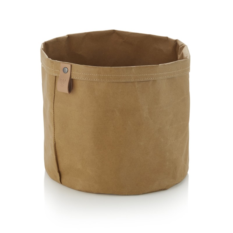 Sac à pain CRAFT & CRUMBLE, Ø 24 cm, hauteur 24 cm, khaki, papier kraft - Was Germany