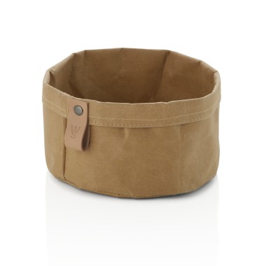 Sac à pain CRAFT & CRUMBLE, Ø 17 cm, hauteur 11 cm, kaki, papier kraft - Was Germany