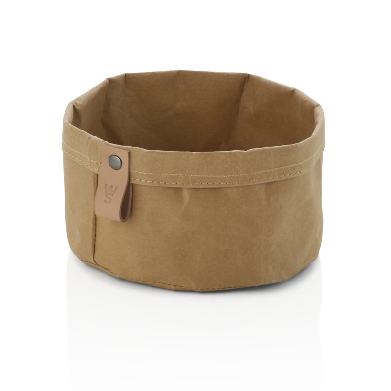 Sac à pain CRAFT & CRUMBLE, Ø 17 cm, hauteur 11 cm, kaki, papier kraft - Was Germany