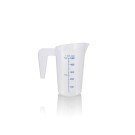 Gobelet gradué, Ø 10 cm, 0,5 l, avec échelle de 50 ml, en polypropylène - Was Germany