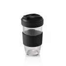 Tasse 2en1 Café & Muesli, verre borosilicate, polypropylène, silicone - Was Germany