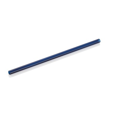 Paille en verre avec brosse Set NOCTURN, 20 cm, Ø 8 mm, bleue, lot de 50 , en verre - Was Germany