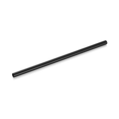Lot pailles en verre avec brosse NOCTURN, 20 cm, Ø 8 mm, noir, lot de 50 pcs, en verre - Was Germany