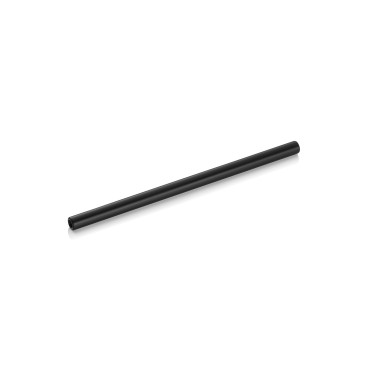 Paille en verre avec brosse Set NOCTURN, 15 cm, Ø 8 mm, noir, lot de 50 , en verre - Was Germany