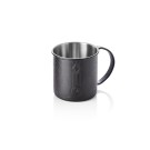 Tatouage Moscow Mule NOCTURN, 0,45 l, Ø 9 cm, hauteur 9 cm, noir mat, acier chromé nickel 18/8 - Was Germany