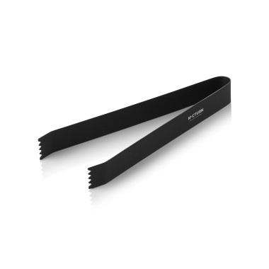 Pince à glace NOCTURN, 18 cm, noir mat, acier chromé nickel 18/8 - Was Germany