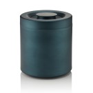 Boîte à glace NOCTURN, Ø 18,5 cm, hauteur 21 cm, bleu mat - HLC, aluminium, polystyrène - Was Germany