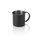 Moscow Mule NOCTURN, 0,45 l, Ø 9 cm, hauteur 9 cm, noir mat, acier inoxydable chrome nickel 18/8 - Was Germany
