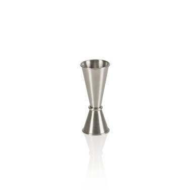 Jigger, 15 / 30 ml, Ø 4,5 cm, hauteur 7 cm, PVD antique, acier inoxydable chromé - Was Germany