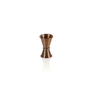 Jigger, 15 / 30 ml, Ø 4,5 cm, hauteur 7 cm, PVD bronze, acier chrome nickel - Was Germany