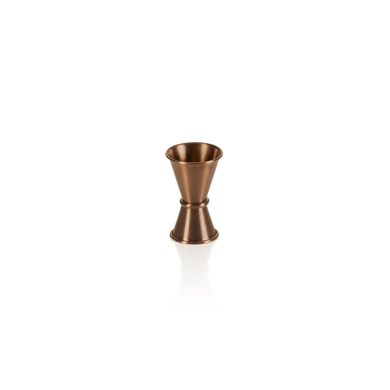 Jigger, 15 / 30 ml, Ø 4,5 cm, hauteur 7 cm, PVD bronze, acier chrome nickel - Was Germany