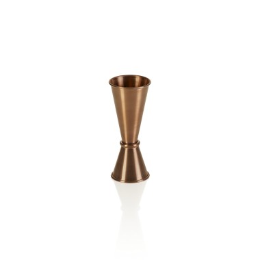 Jigger, Ø 4,5 cm, hauteur 11,5 cm, 2,5/5 cl, bronze, acier inoxydable chromé, revêtement PVD - Was Germany