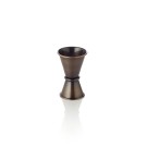 Mètre-barre jigger, 15/30 ml, Ø 4,5 cm, hauteur 7 cm, PVD antique, acier inox chrome nickel - Was Germany