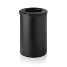 Poubelle, Ø 35,5 cm, hauteur 55 cm, 40 l, noire, acier inoxydable, polypropylène - Was Germany