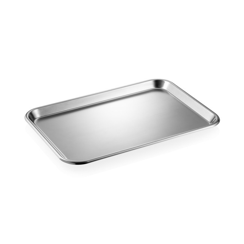 Plateau à burgers, 39 x 27 x 2 cm, acier inoxydable chrome nickel 18/10 - Was Germany