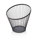 Panier à buffet, Ø 28 cm, hauteur 26,5 cm, noir, laqué en poudre, métal - Was Germany