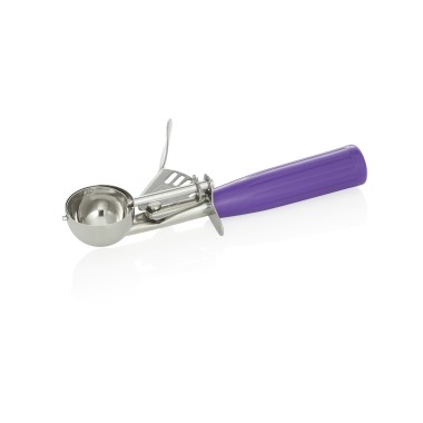 Portionneuse, 19,5 cm, Ø 4 cm, manche violet, acier chromé nickel 18/8, polypropylène - Was Germany